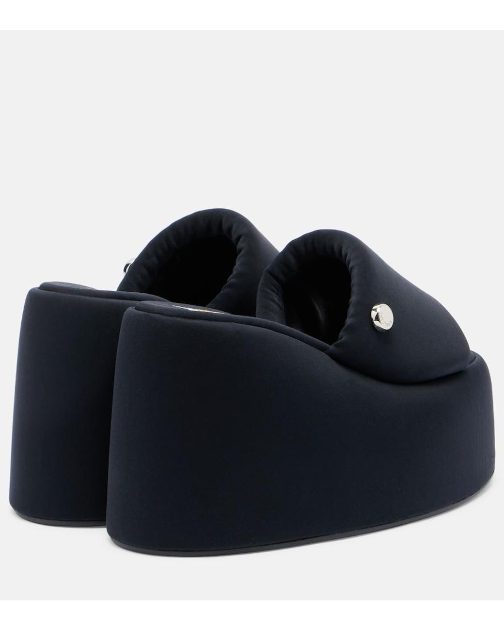The Attico Blue Mochi Platform Slides