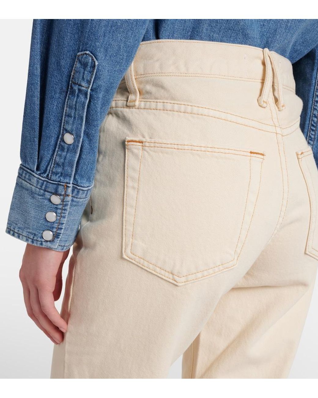 SLVRLAKE Denim Natural Phoenix Straight Jeans