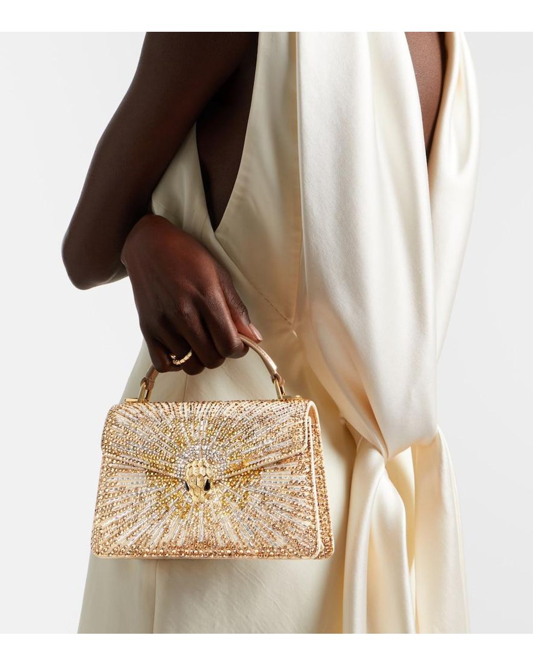 BVLGARI Natural Serpenti Forever Mini Top-Handle Bag