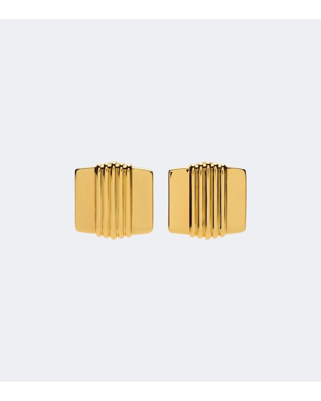 DEHANCHE Metallic Elysees Stud Earrings