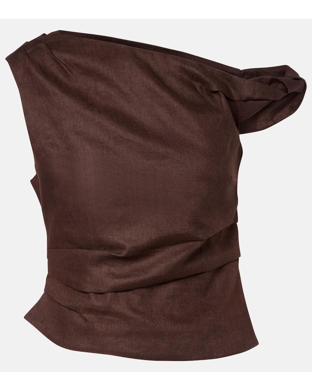 Sir Brown Linen Top