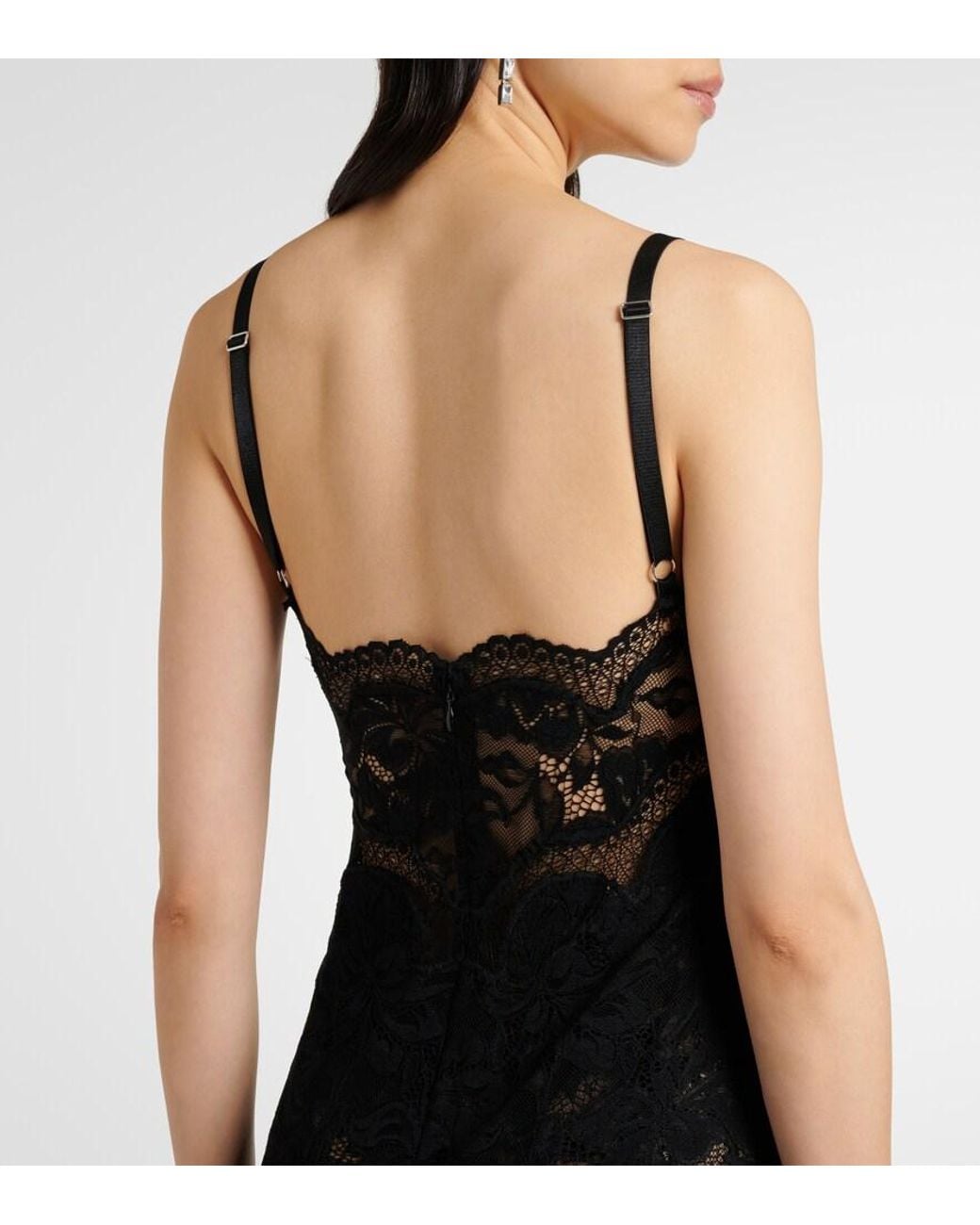 Rabanne Black Lace Maxi Dress