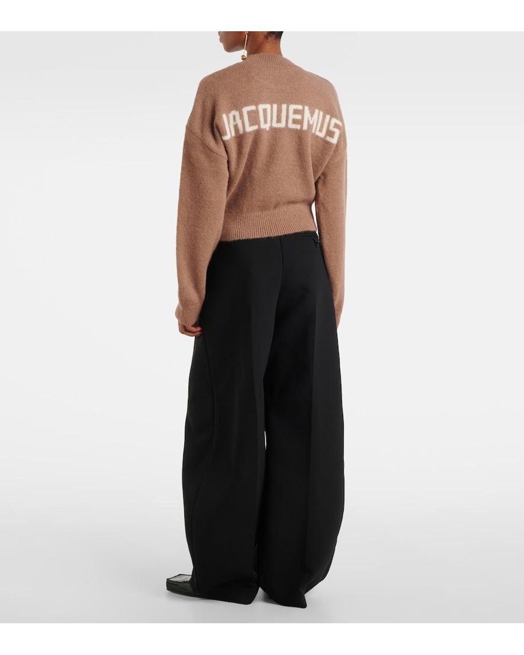 Jacquemus Brown Alpaca And Wool-Blend Sweater