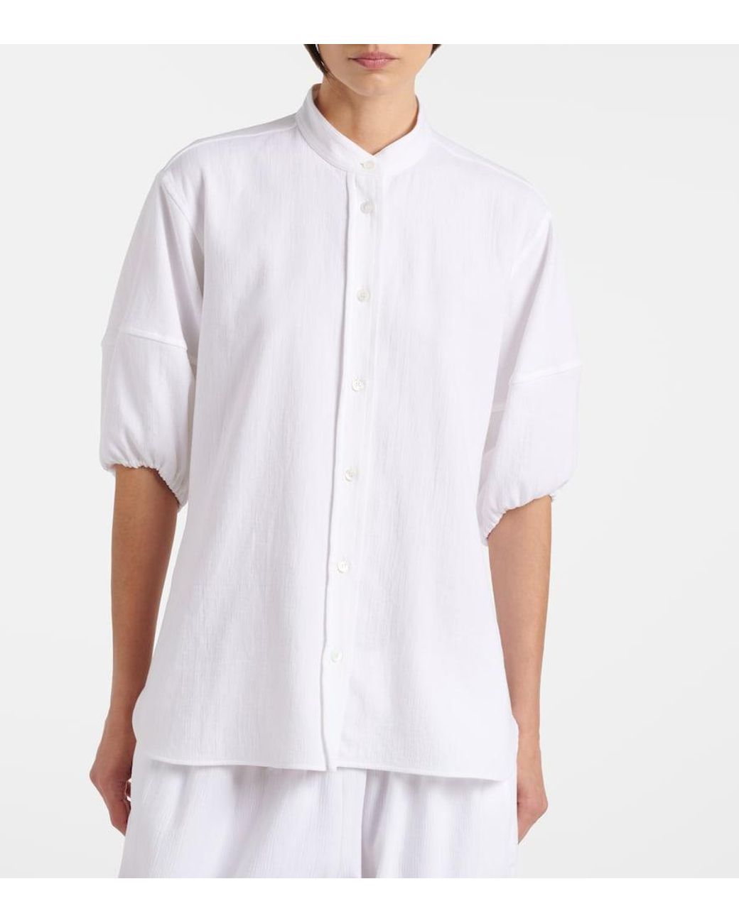 Stella McCartney White Cotton Crepon Shirt