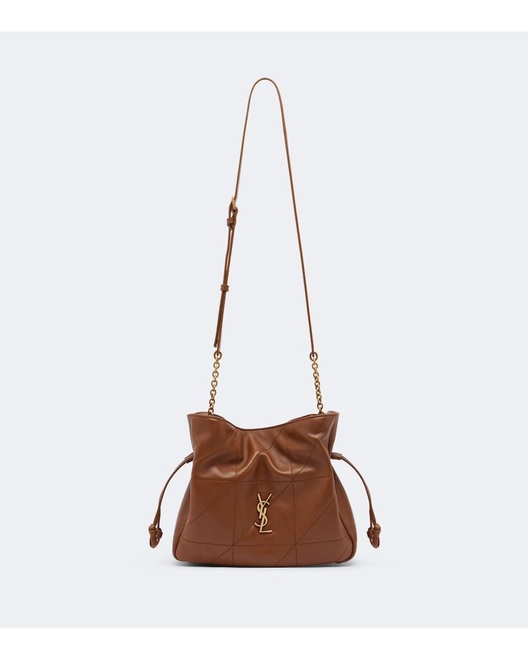 Saint Laurent Brown Jamie Small Quilted Leather Shoulder Bag