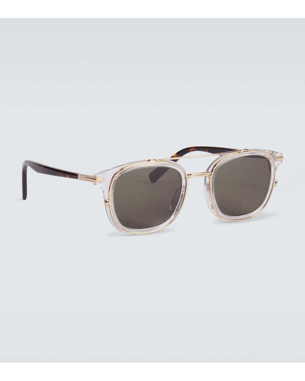 Dior Gray Diorblacksuit S14I Aviator Sunglasses for men