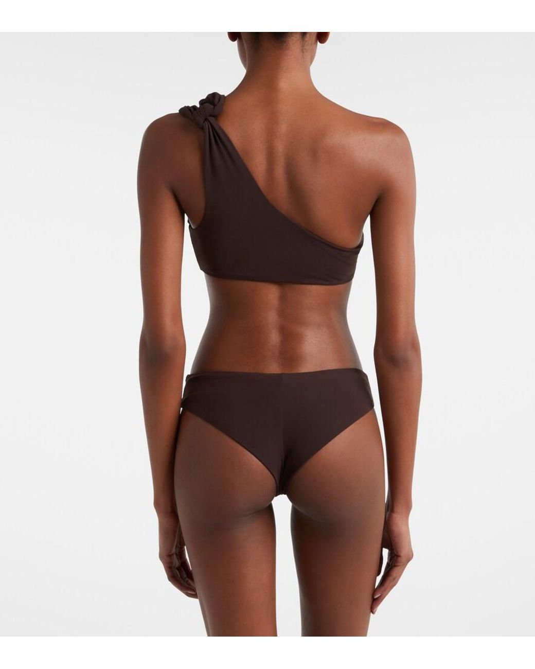 Brunello Cucinelli Brown Bikini-Oberteil Monili