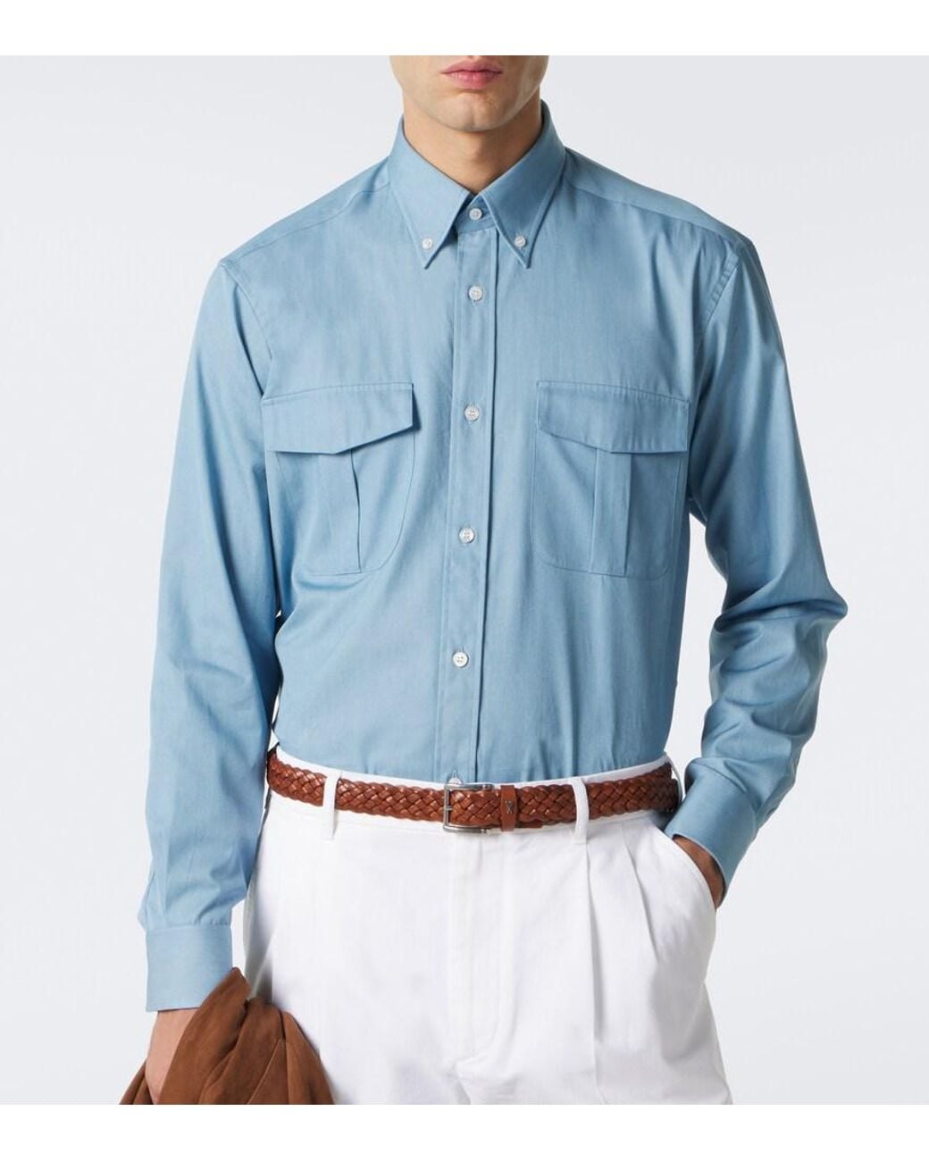 Camicia di Charvet in Blue da Uomo