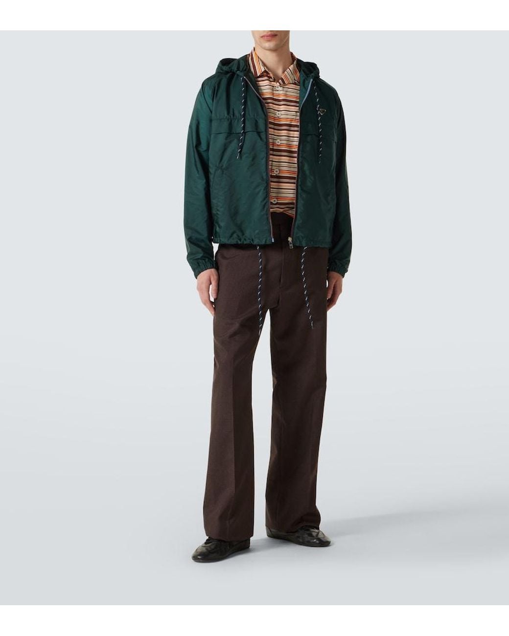 Prada Green Re-Nylon Triangle Jacket for men