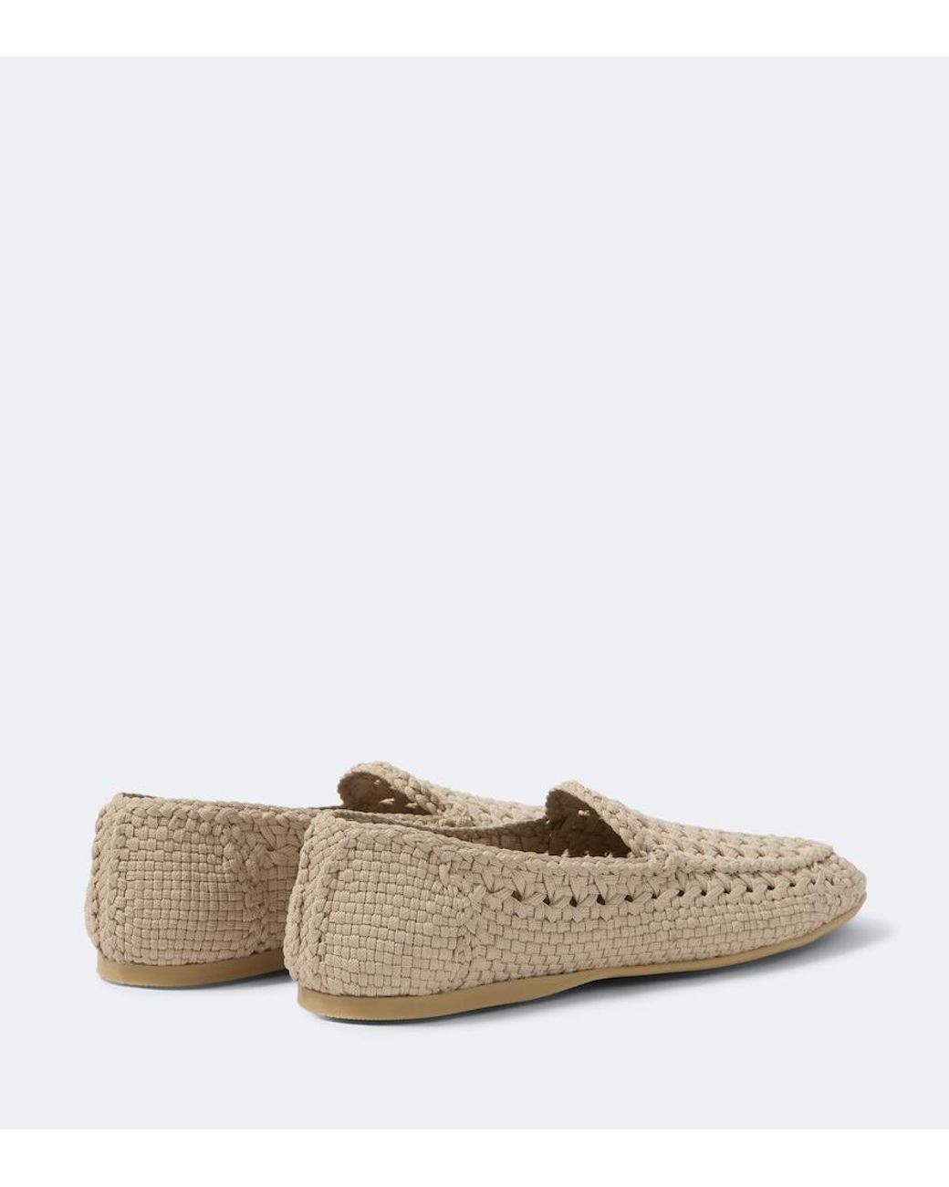 Dolce & Gabbana White Woven Loafers for men