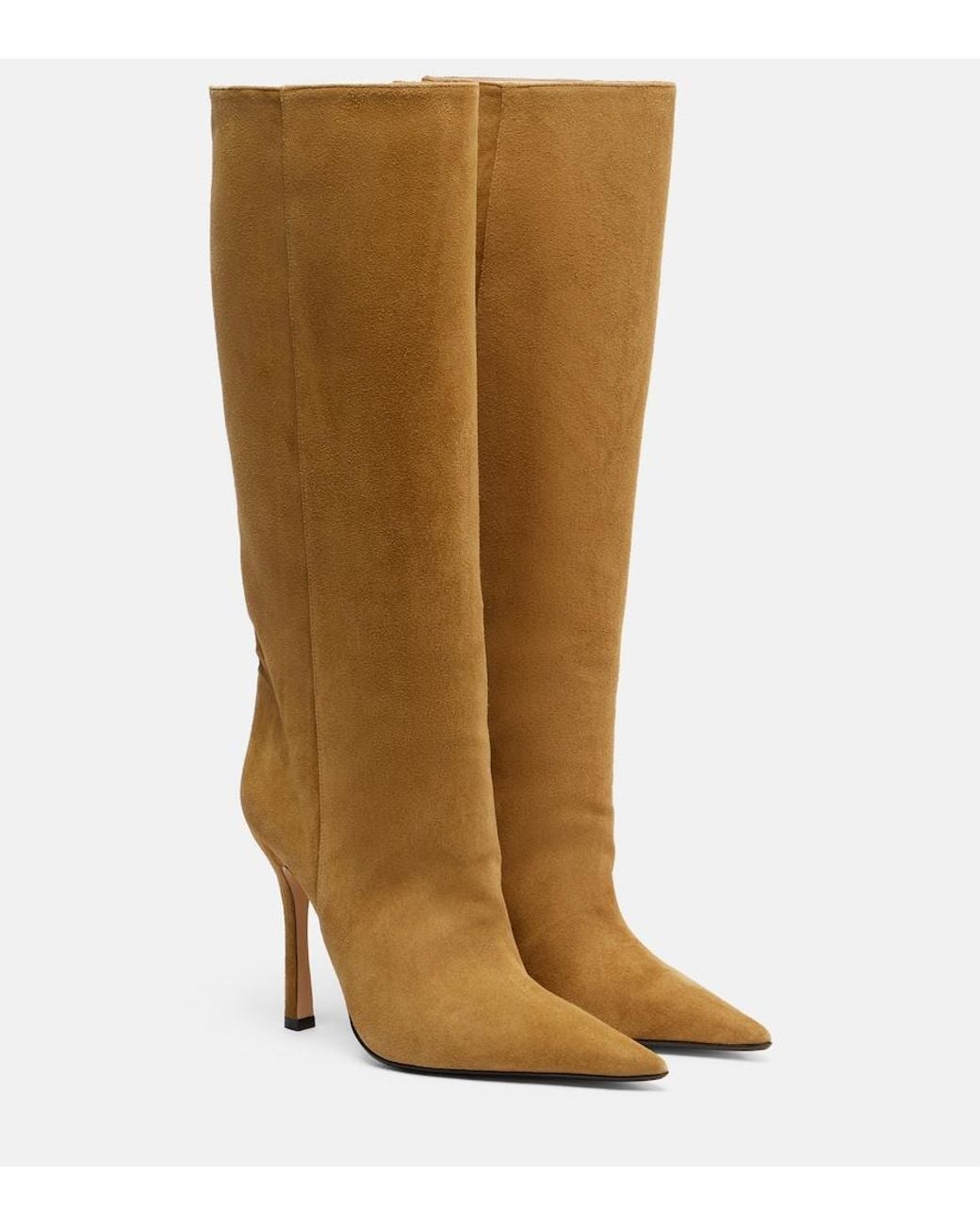 Gucci Brown Naomi Suede Knee-High Boots