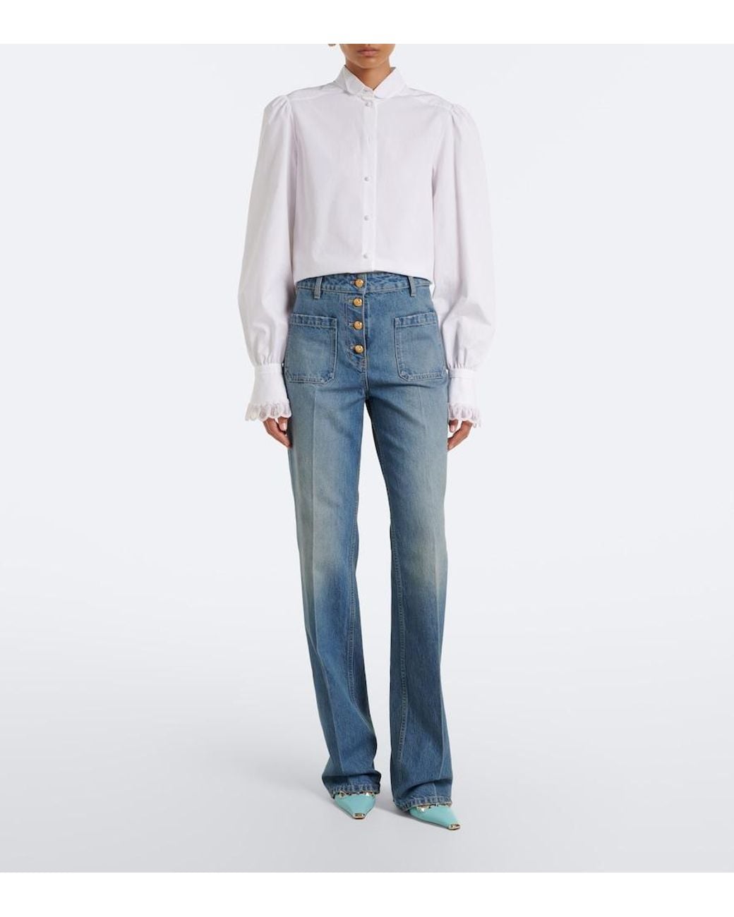 Valentino Blue Straight Jeans