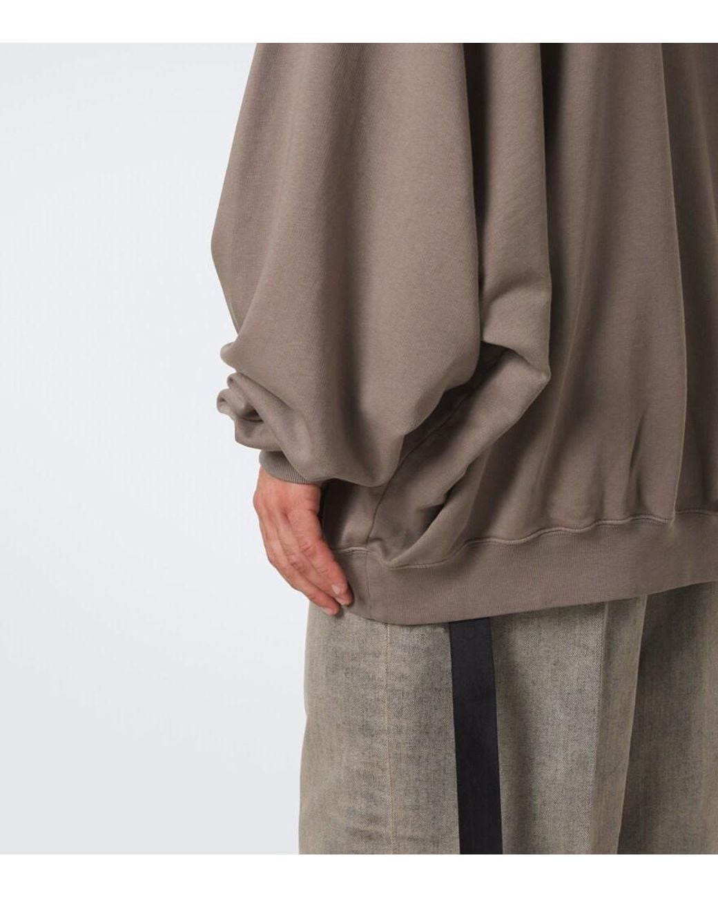 Rick Owens Brown Drkshdw Hun Cotton Sweatshirt for men