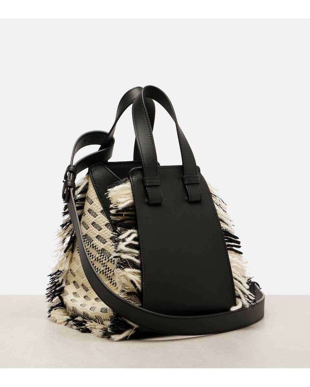 Loewe Black Hammock Compact Leather Top-Handle Bag