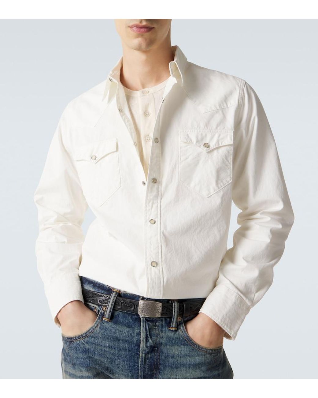 RRL White Buffalo West Denim Shirt for men