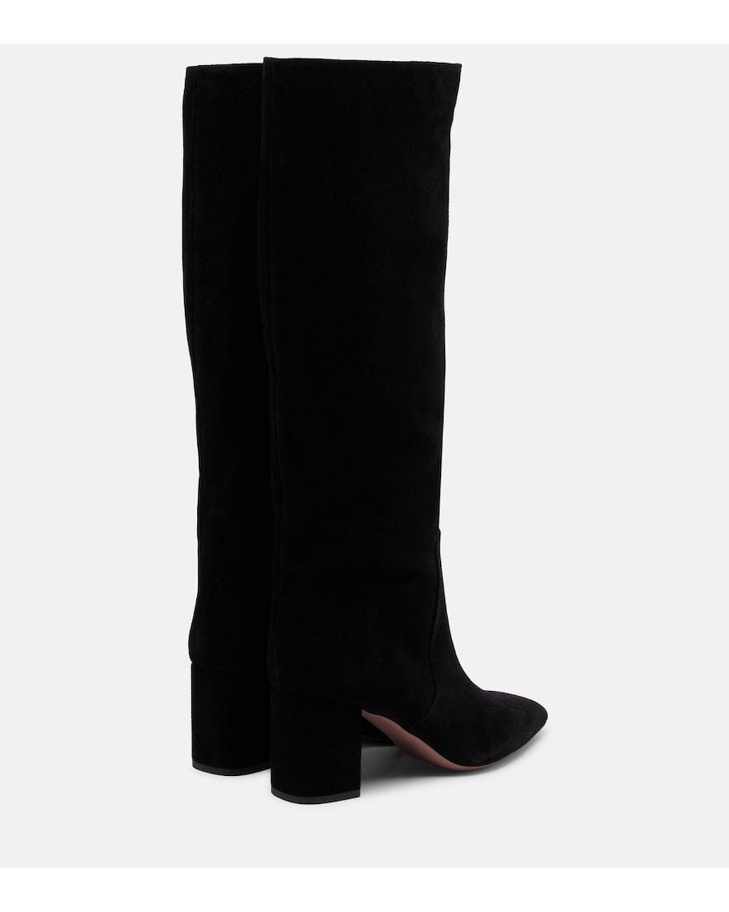 Paris Texas Black Anja Suede Knee-High Boots