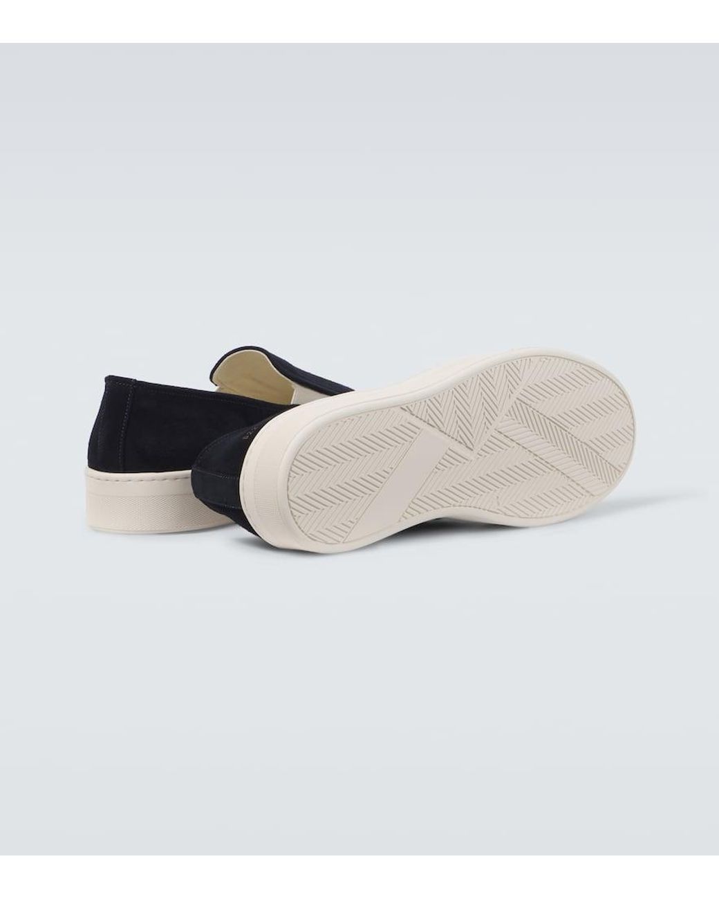 Common Projects Suede Slip-On Sneakers in Blue for Men | Lyst display picture 3