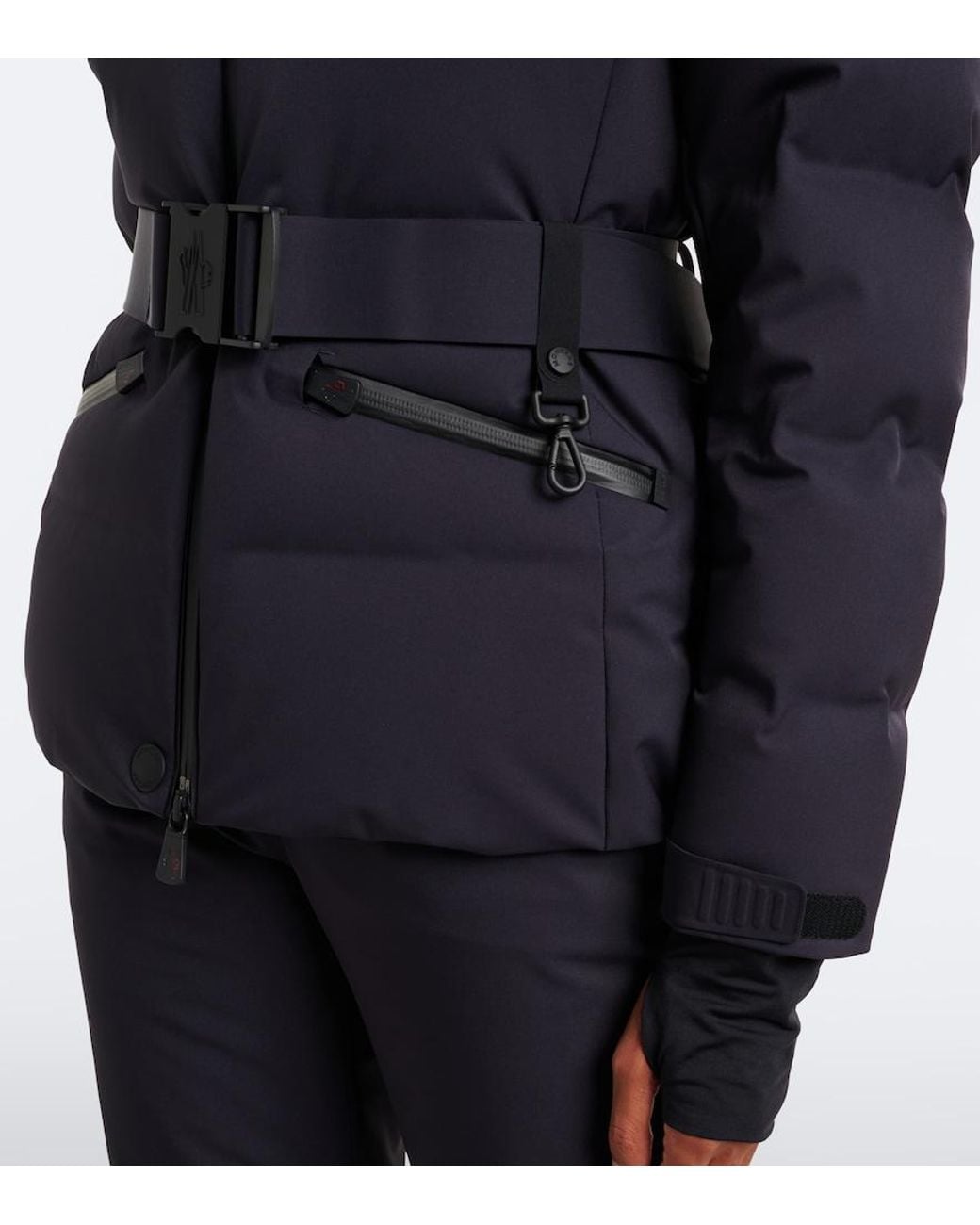 Moncler Blue Tolima Belted Down Ski Jacket