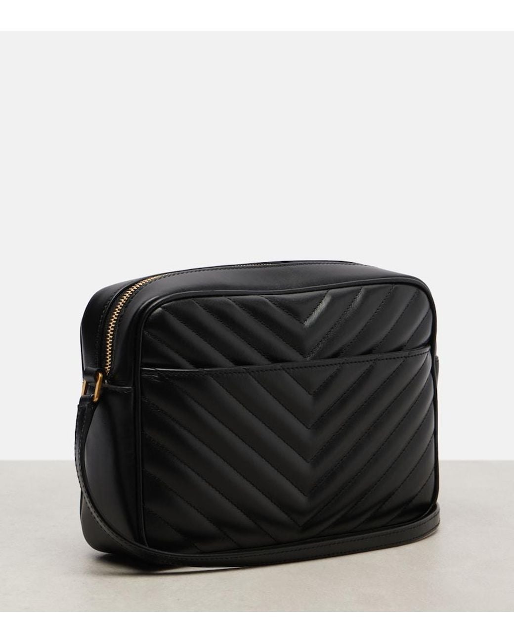 Saint Laurent Black Lou Quilted Leather Cross-body Bag