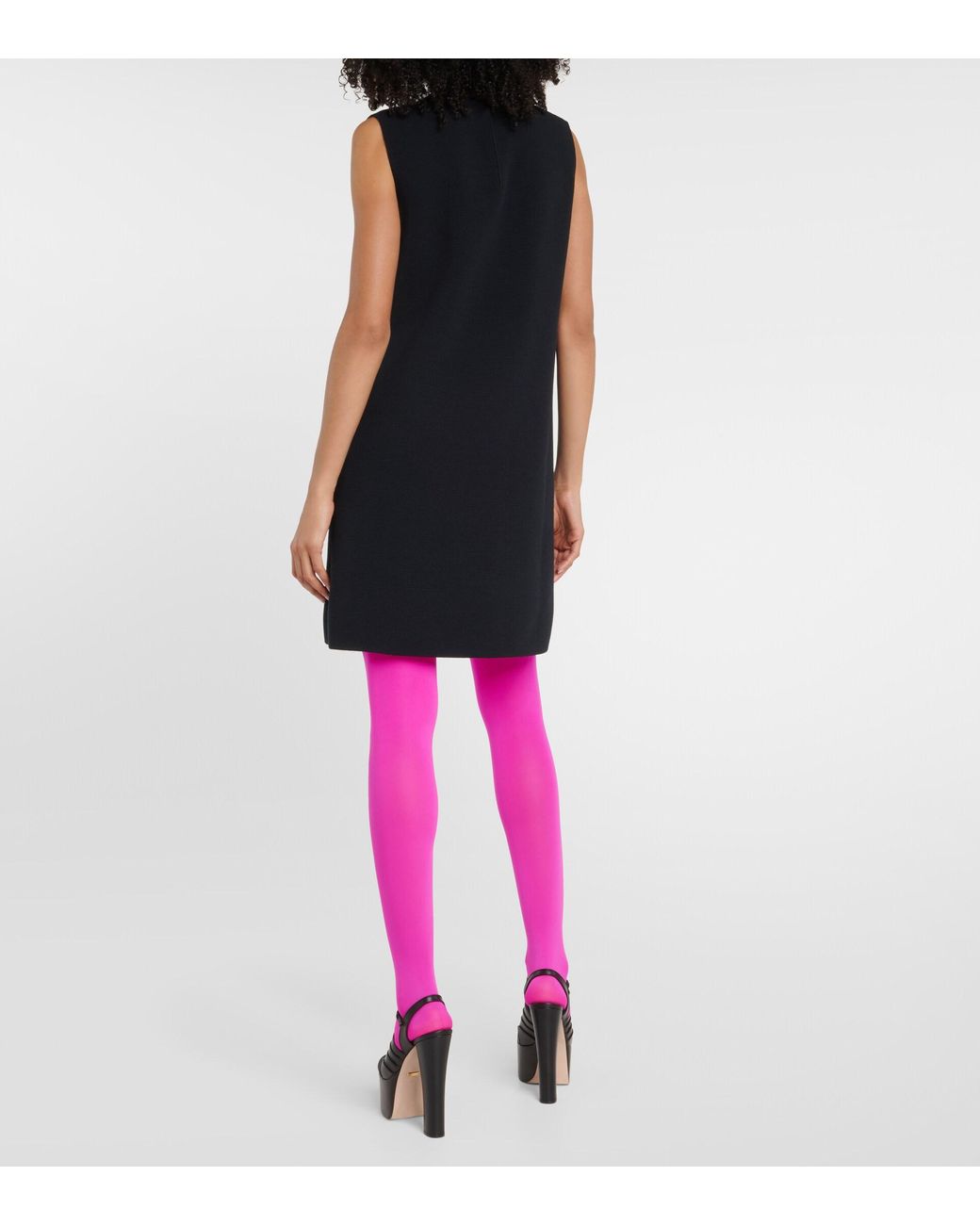 Gucci Embroidered Tights in Pink