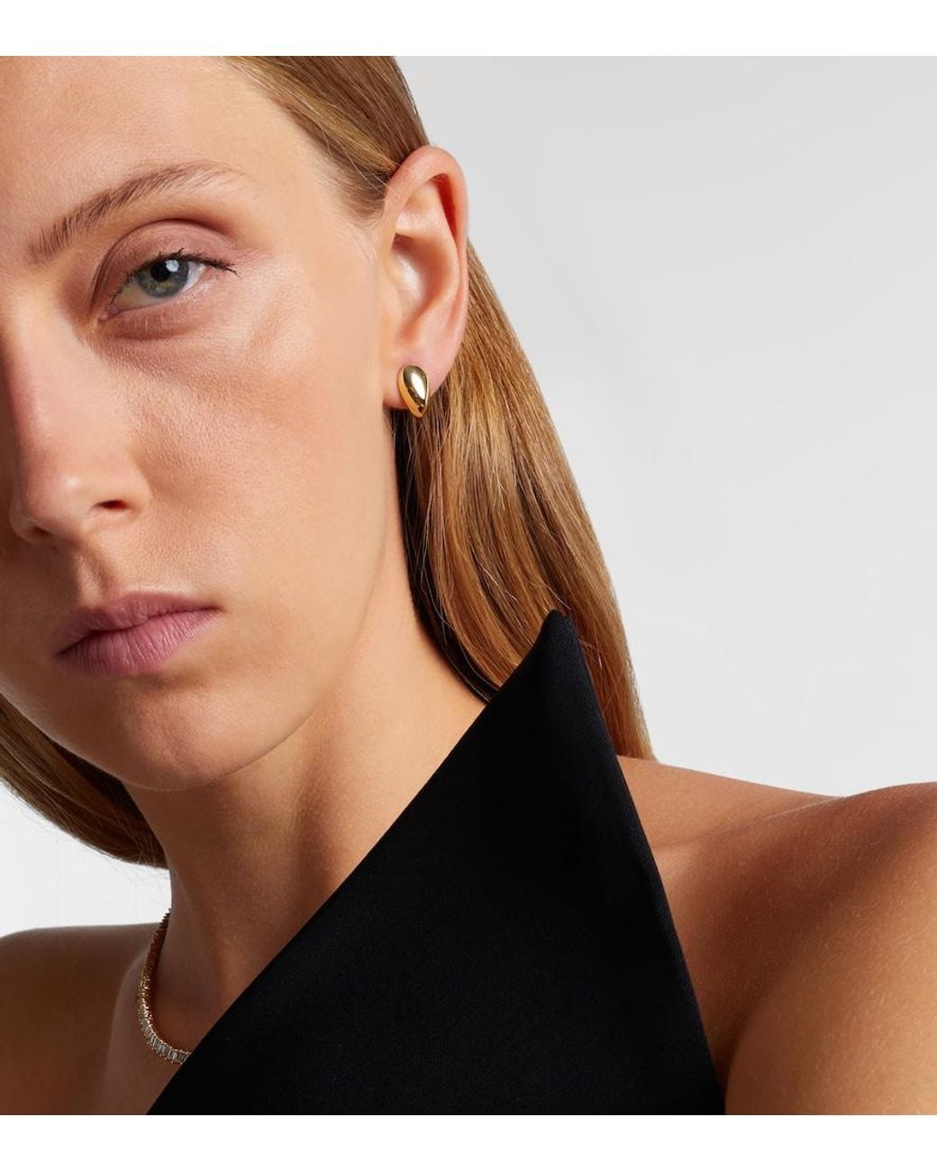 Suzanne Kalan White Curved Claw 18Kt Earrings