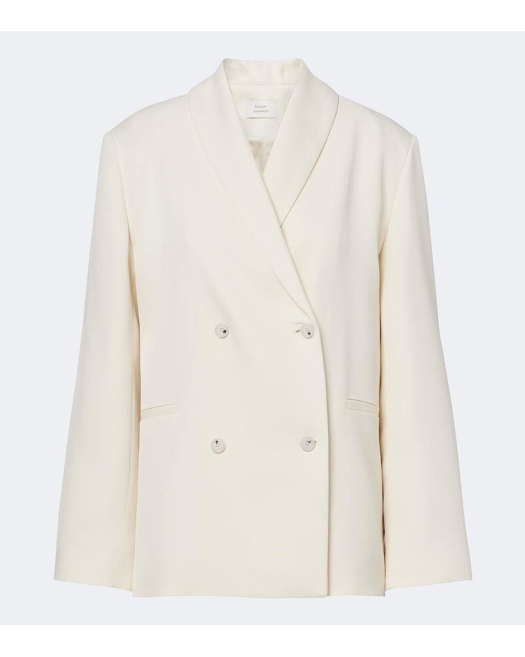 Loulou de Saison White Sira Double-Breasted Blazer