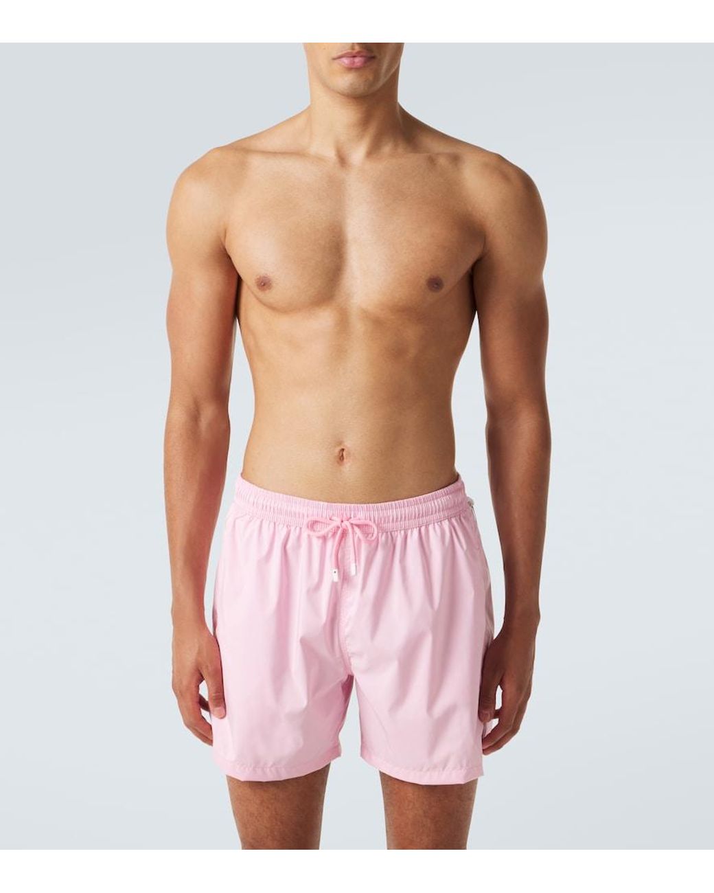 Fedeli Pink Madeira Swim Trunks for men