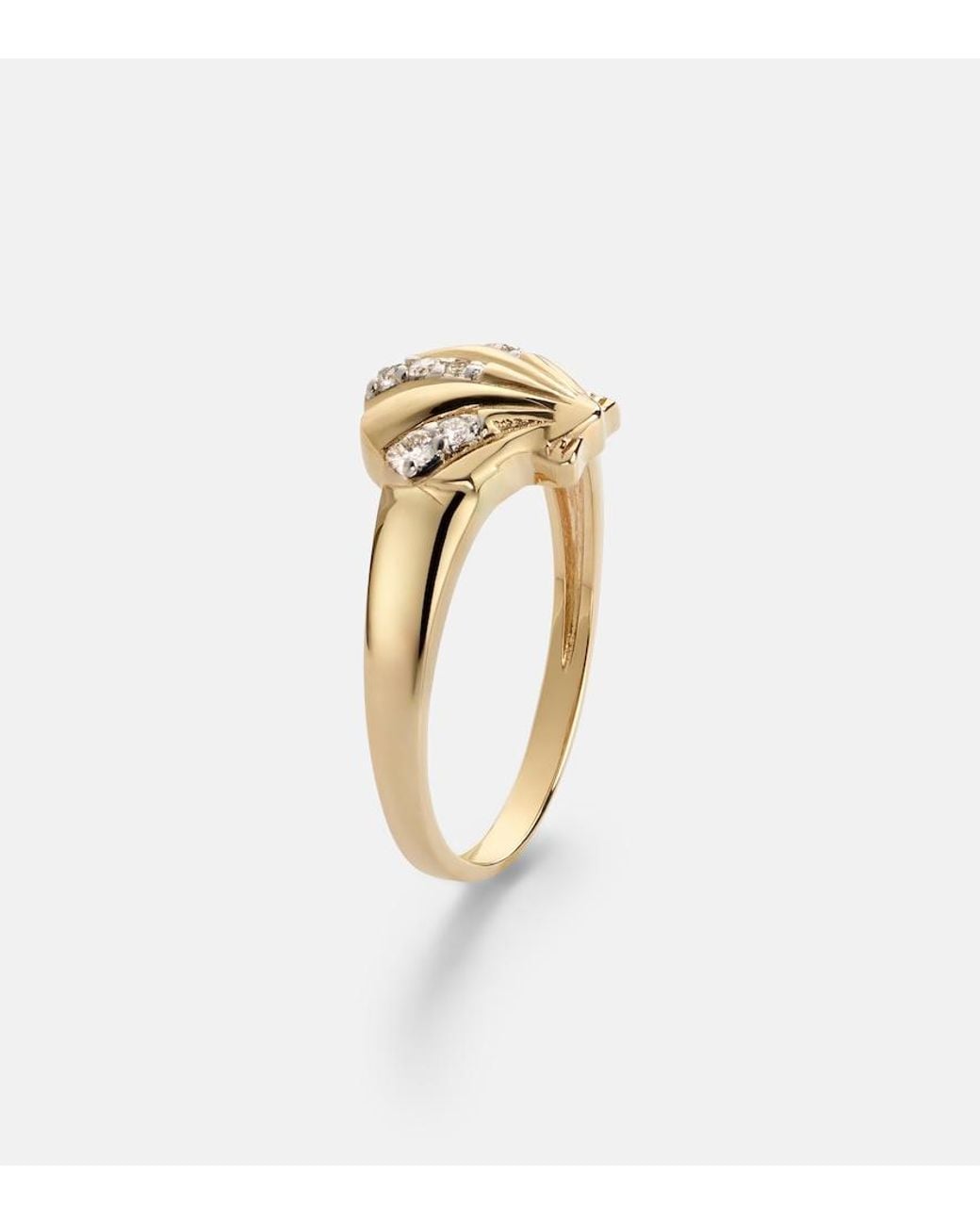 Mateo White Venus 14Kt Ring With Diamonds