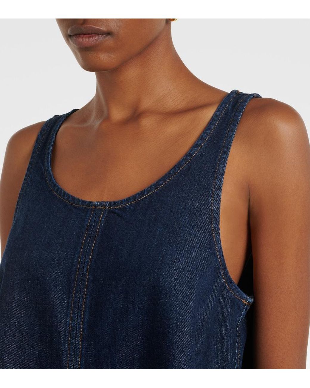 FRAME Blue Skipper Denim Minidress