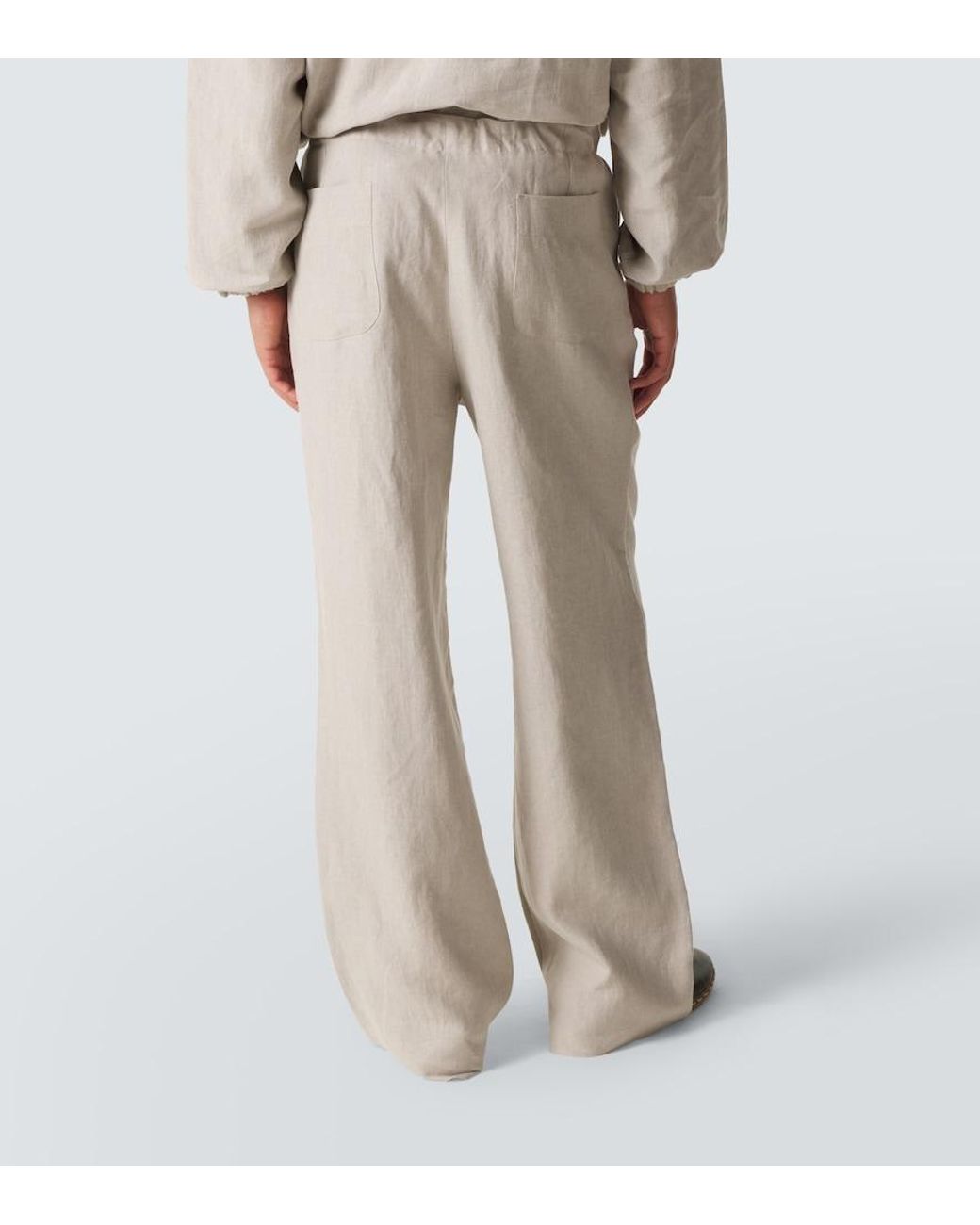 STÒFFA Natural Linen Straight Pants for men