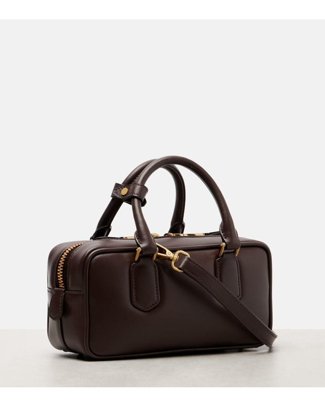 Miu Miu Brown Arcadie Leather Tote Bag