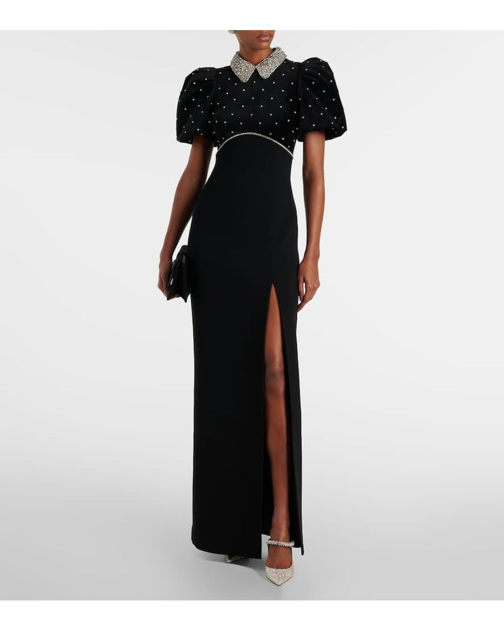 Rebecca Vallance Giovanna Embellished Gown in Black | Lyst