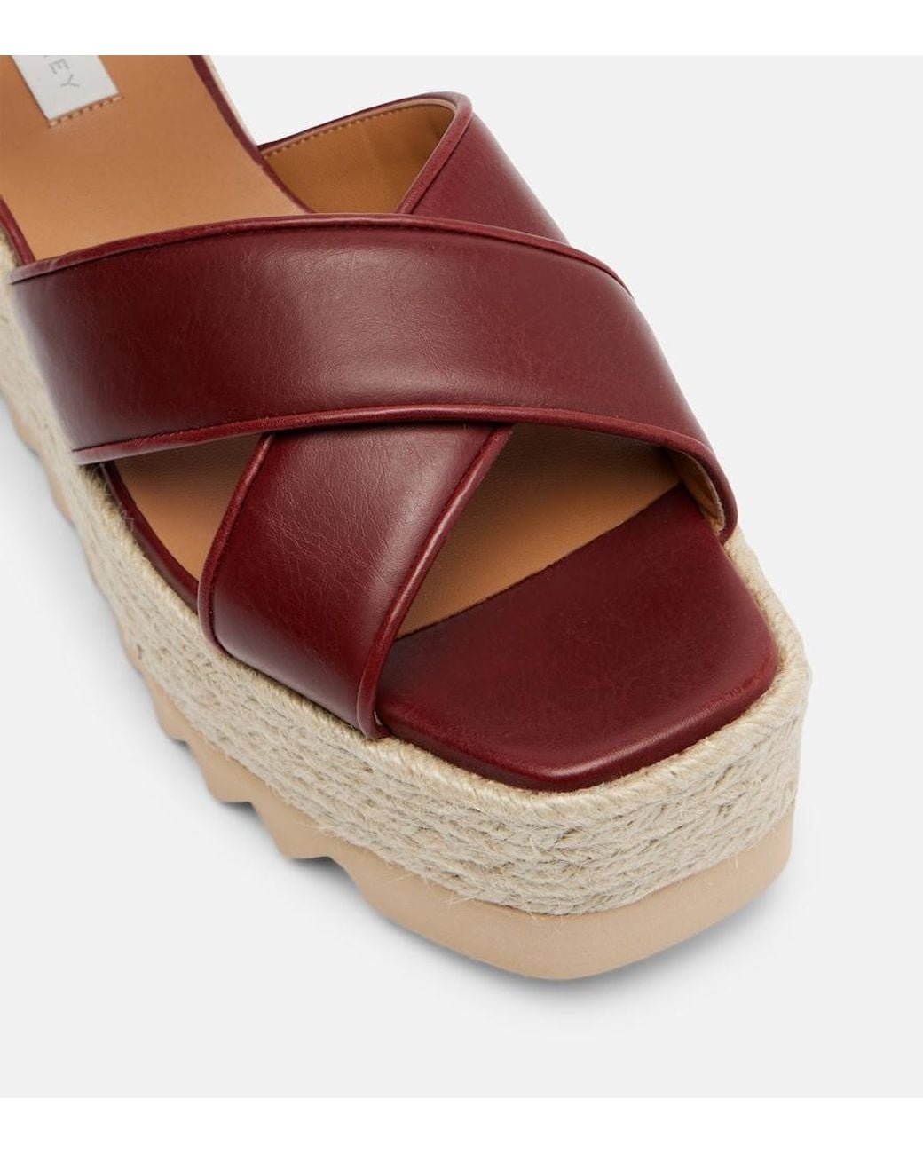 Stella McCartney Brown Elyse Platform Sandals