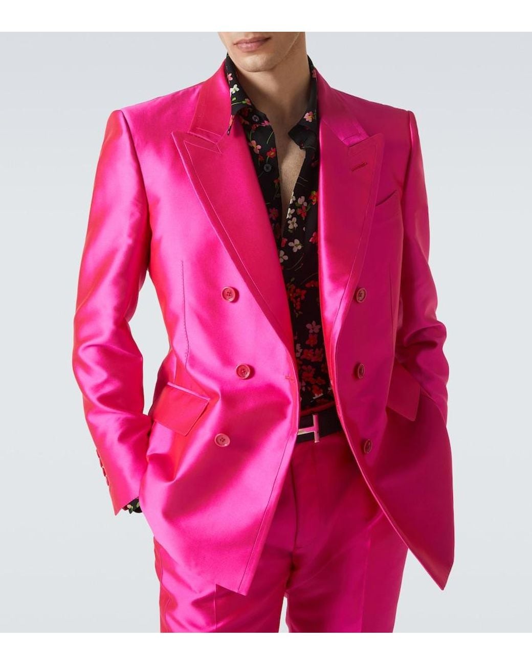 Blazer Dylan di Tom Ford in Pink da Uomo