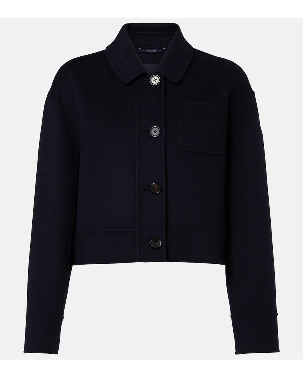 Max Mara Blue Virgin Wool Jacket