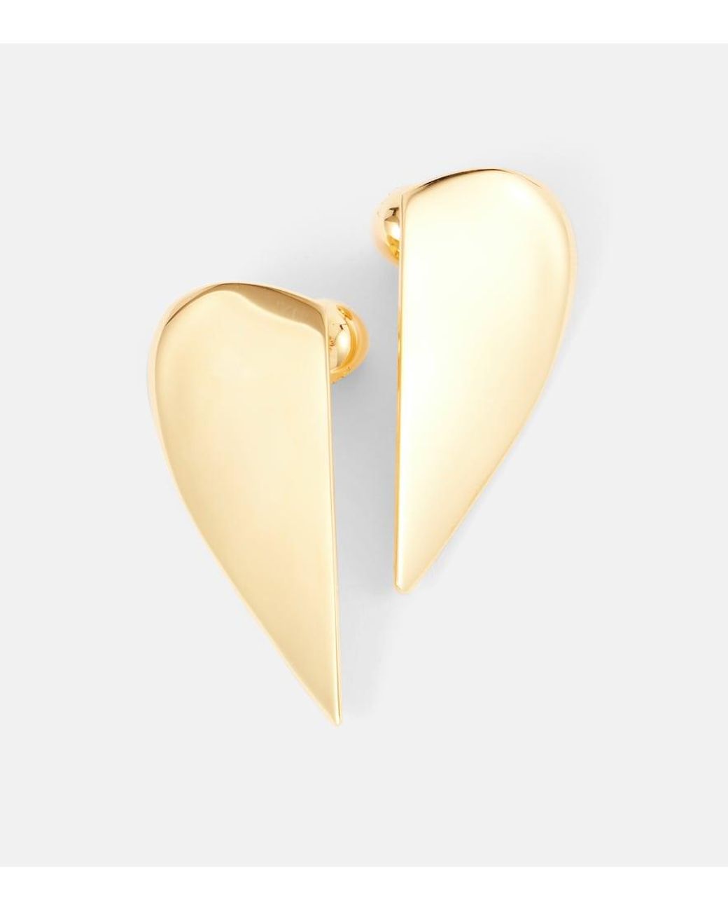 Alaïa White Demi-Cour Earrings