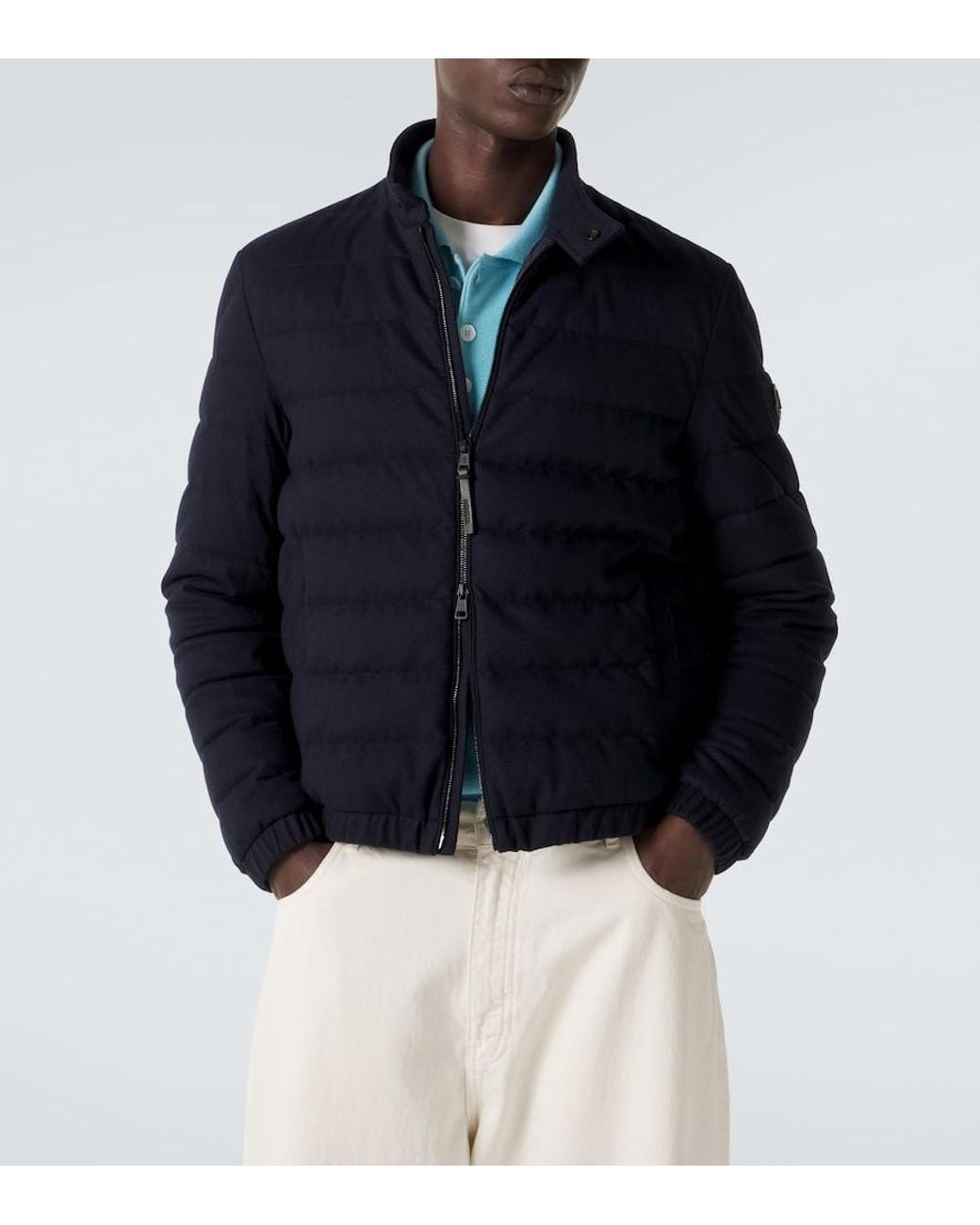 Moncler Blue Luray Down Jacket for men