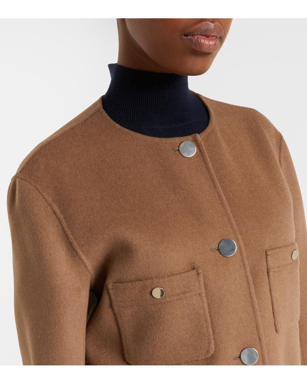 Max Mara Brown Alba Virgin Wool Jacket