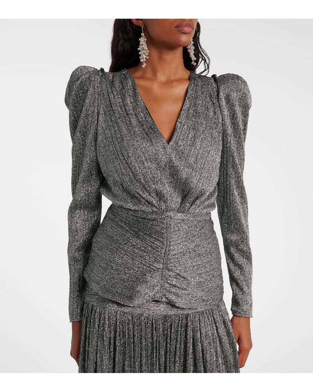 Isabel Marant Gray Marlin Embellished Top