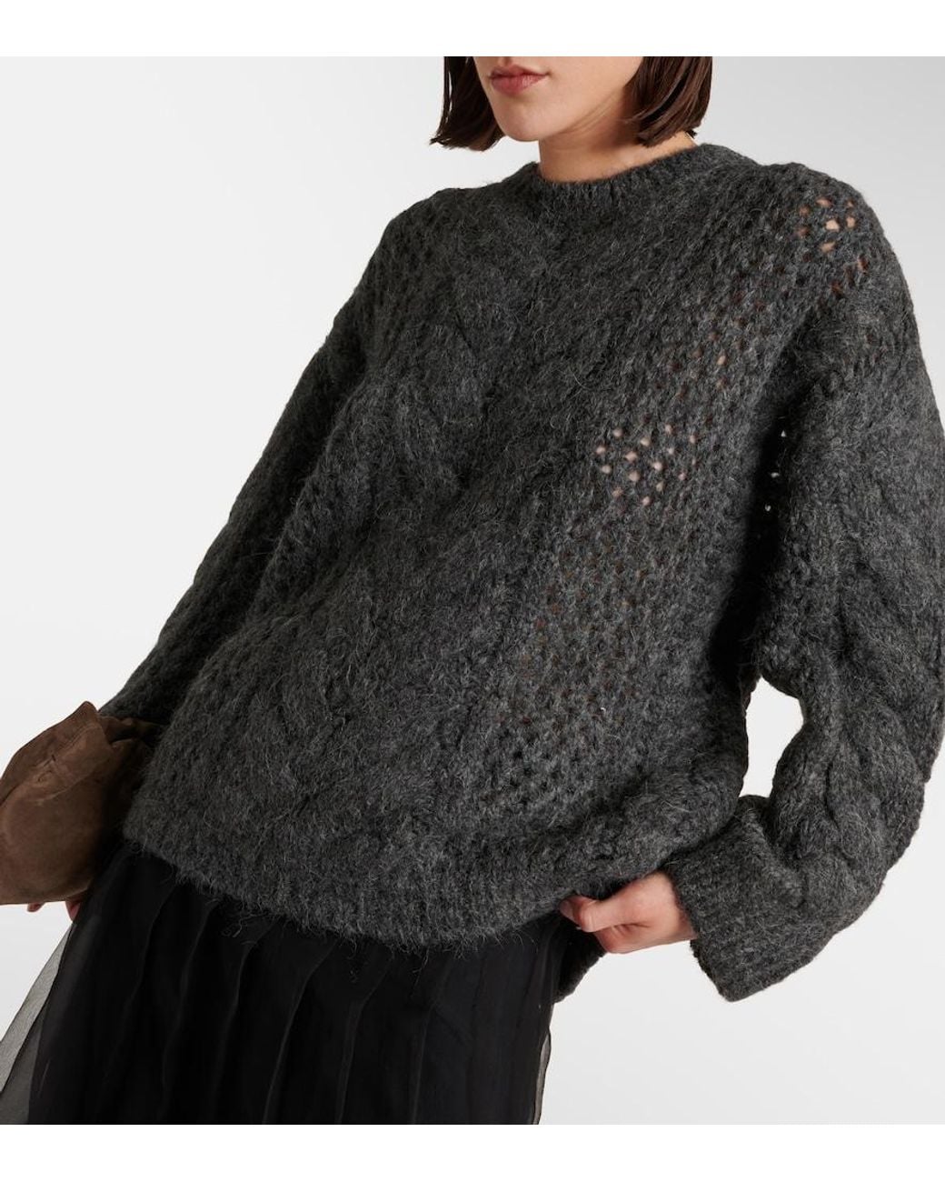 Jersey En Mezcla De Alpaca Brunello Cucinelli de color Black
