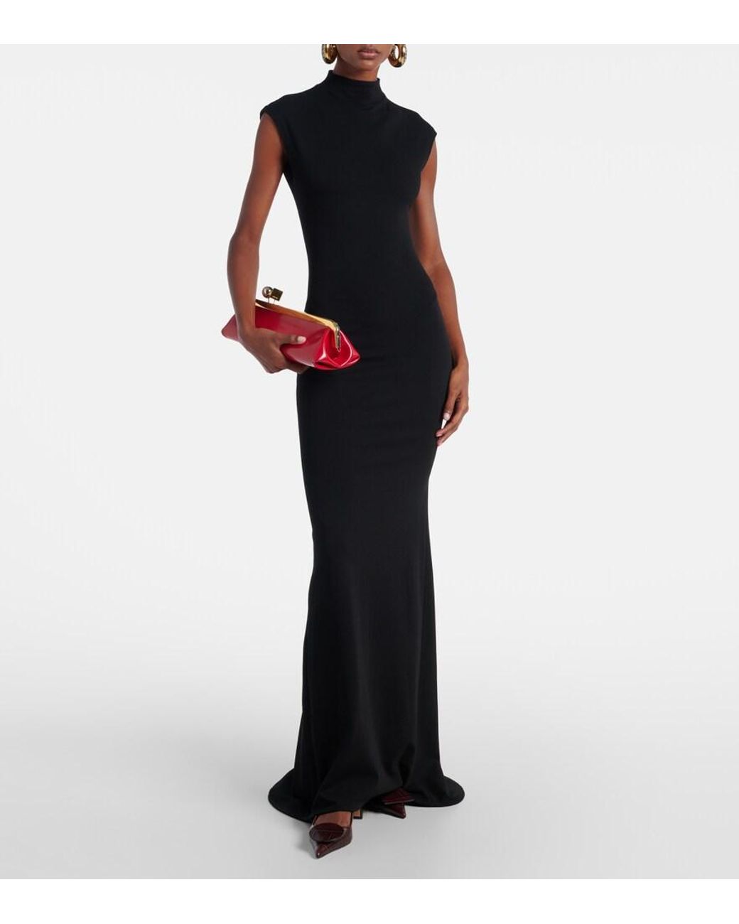 Jacquemus Black Alba Maxi Dress