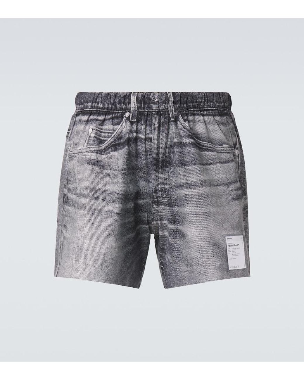 Satisfy Gray Peaceshell 5" Trompe L'Oil Shorts for men