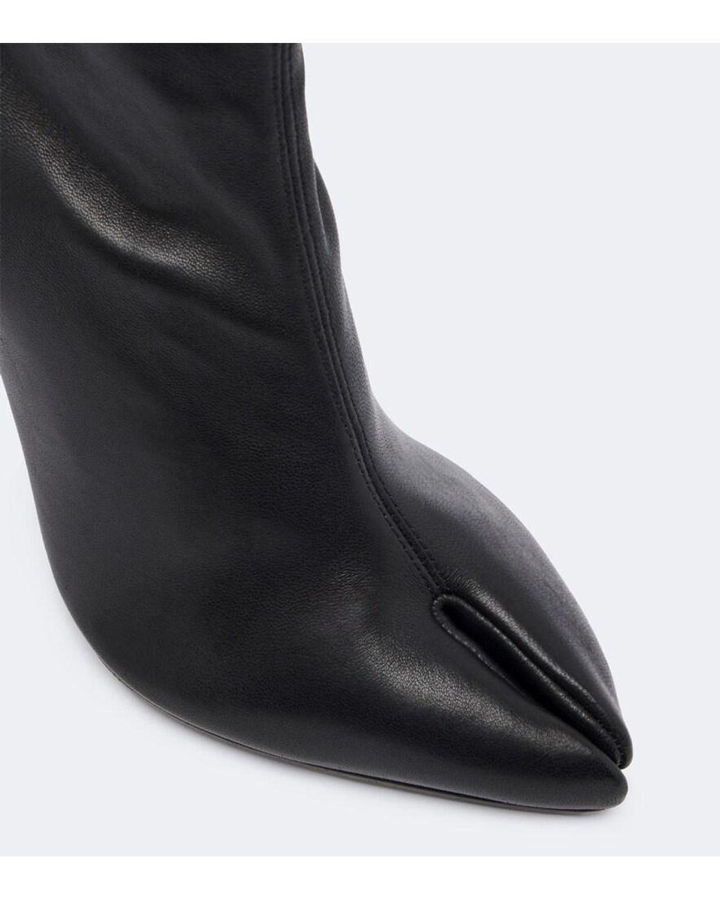 Maison Margiela Black Tabi Claw Leather Ankle Boots