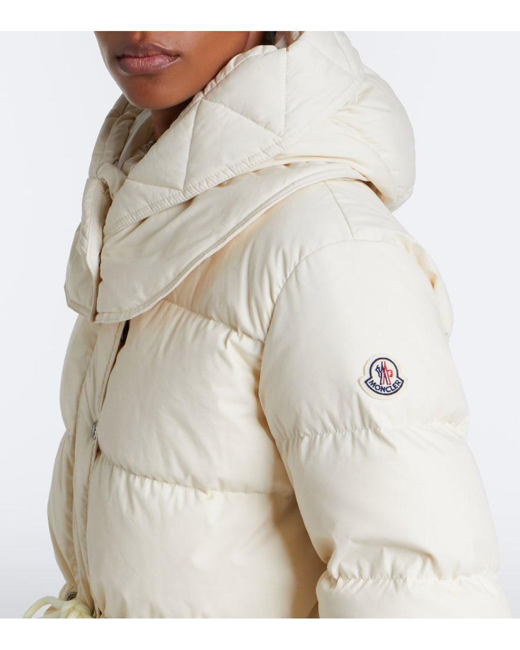 Moncler Natural Pic Hooded Down Coat