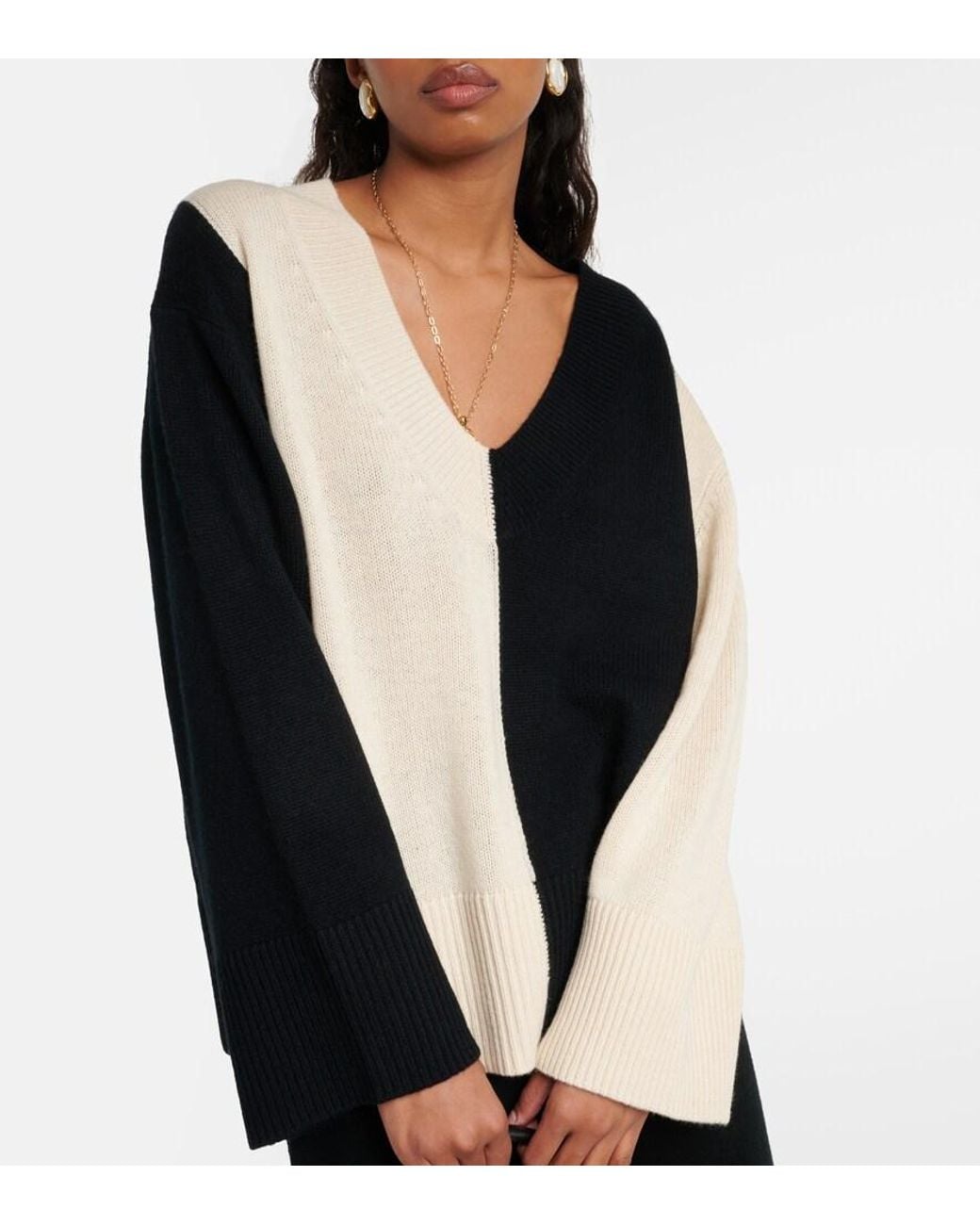 Jardin Des Orangers Black Wool And Cashmere Sweater