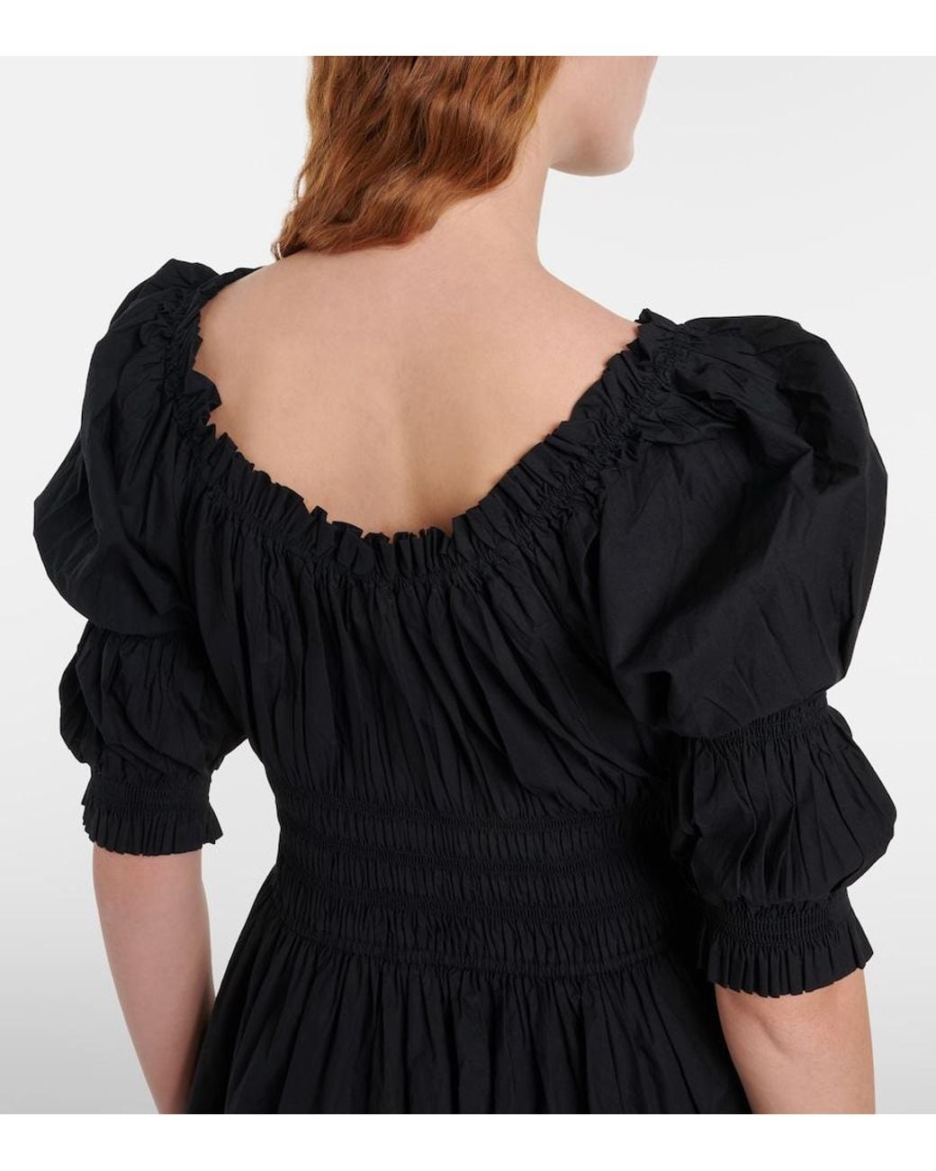 Doen Black Kleid Aus Baumwolle