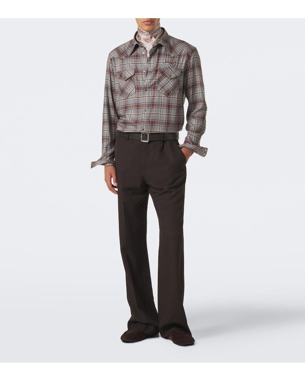 Pantaloni Regular di Acne in Black da Uomo