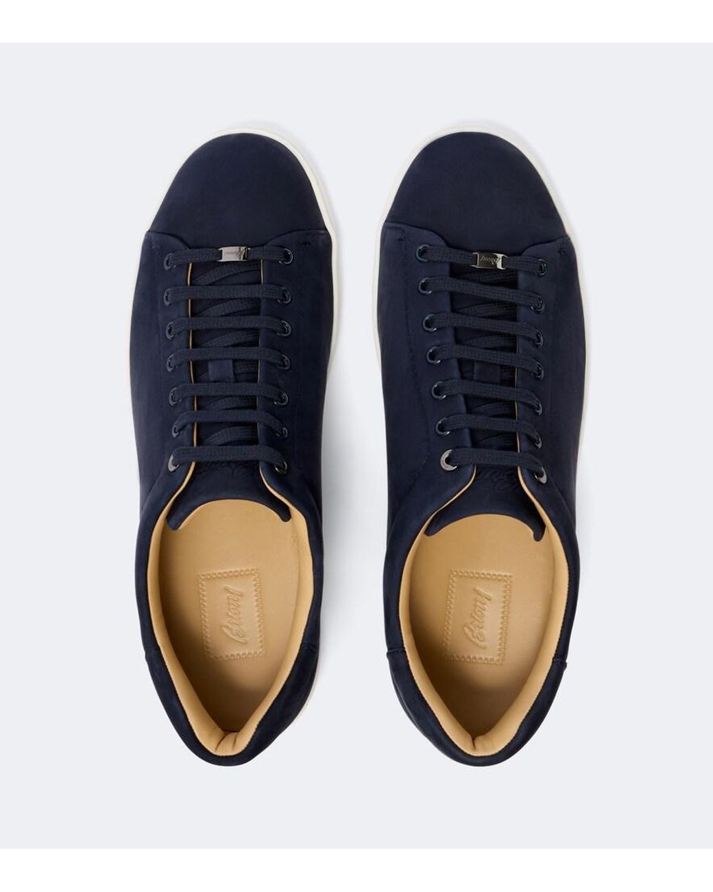 Brioni Blue Suede Sneakers for men