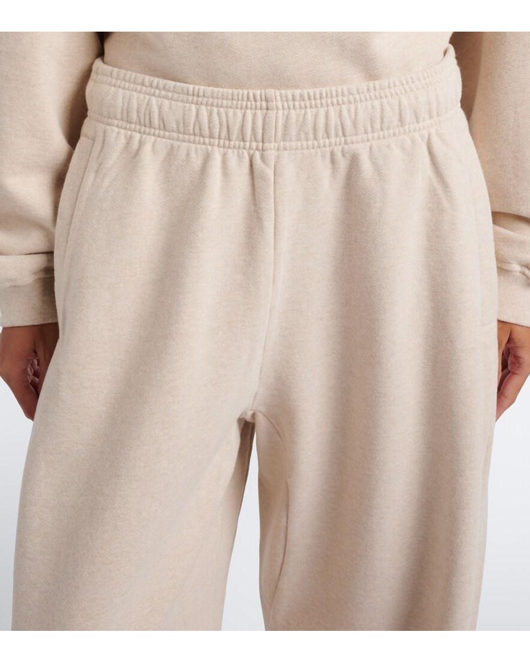 Jacquemus Natural Corso Cotton Fleece Sweatpants