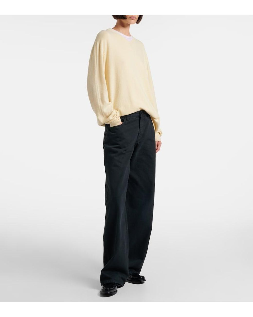 The Row Natural Migeia Cashmere Sweater